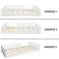 Montessori Bodenbett als Kinderbett bis 200 kg belastbar und umbaubar